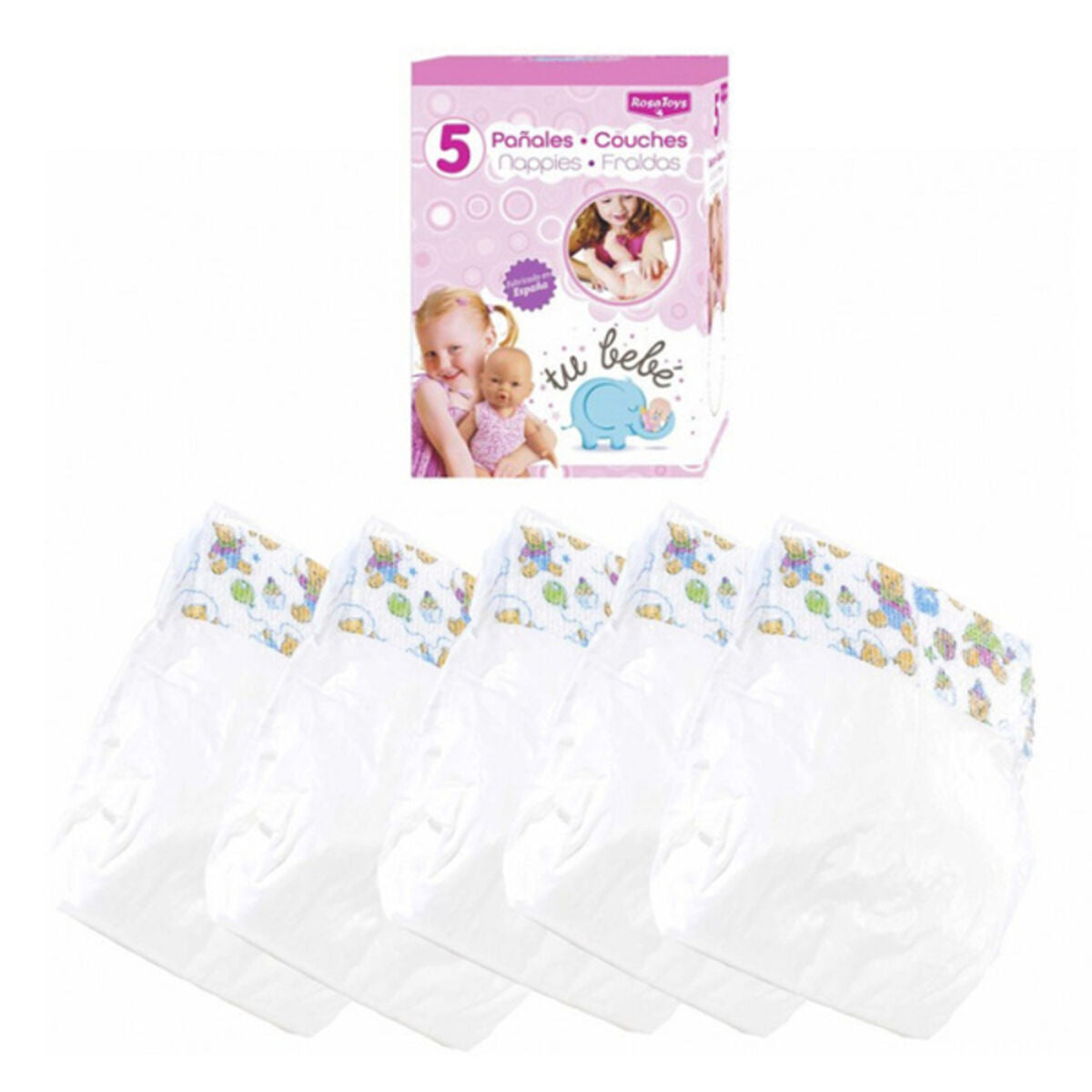 Accesorii pentru papusi Diapers Box RosaToys - Jucarii si jocuri, Păpuși și accesorii