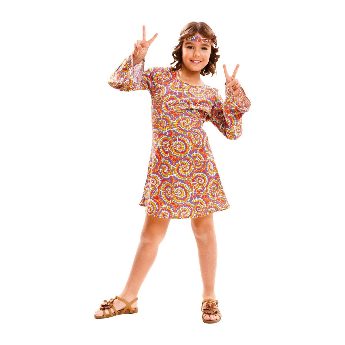 Costum Deghizare pentru Copii My Other Me Hippie 7-9 Ani - Jucarii si jocuri, Costume și accesorii