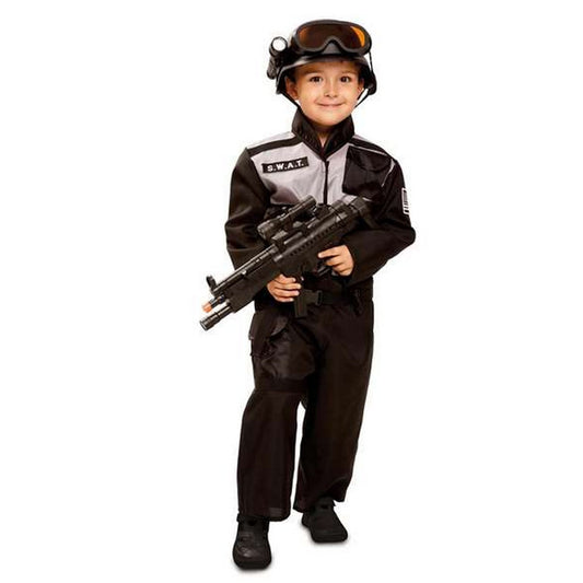 Costum Deghizare pentru Copii My Other Me Polițist Swat 1-2 ani Negru - Jucarii si jocuri, Costume și accesorii