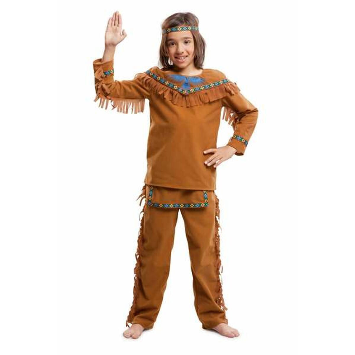 Costum Deghizare pentru Copii My Other Me Indian 7-9 Ani Maro (3 Piese) - Jucarii si jocuri, Costume și accesorii