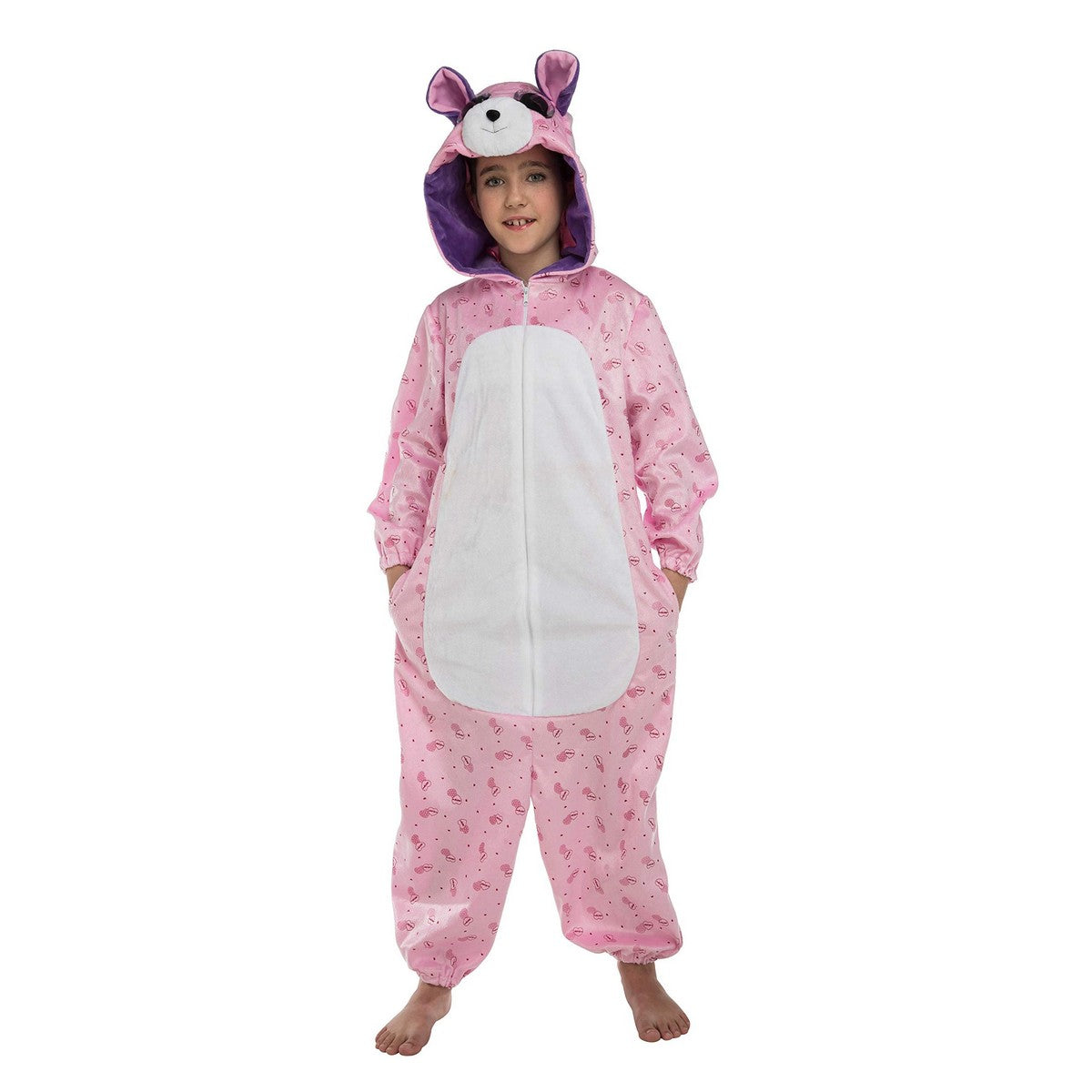 Costum Deghizare pentru Copii My Other Me Big Eyes Roz Urs 10-12 Ani - Jucarii si jocuri, Costume și accesorii