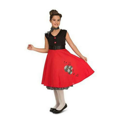 Costum Deghizare pentru Copii My Other Me Chica Ye-ye 5-6 Ani Roșu - Jucarii si jocuri, Costume și accesorii