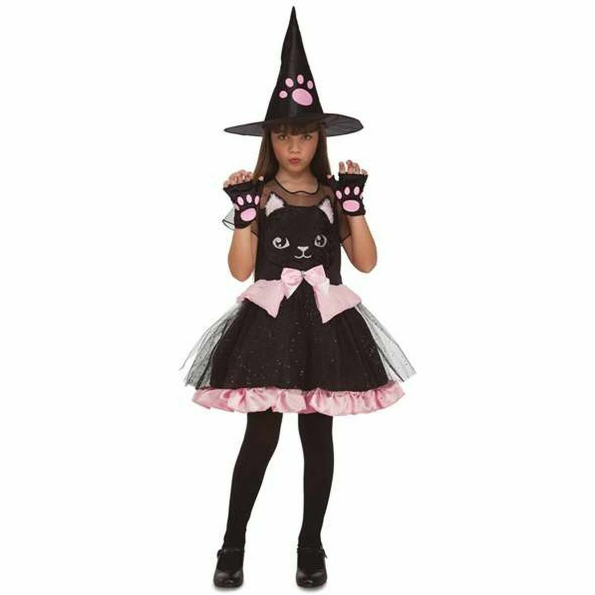 Costum Deghizare pentru Copii My Other Me Negru Vrăjitoare Motănel - Jucarii si jocuri, Costume și accesorii