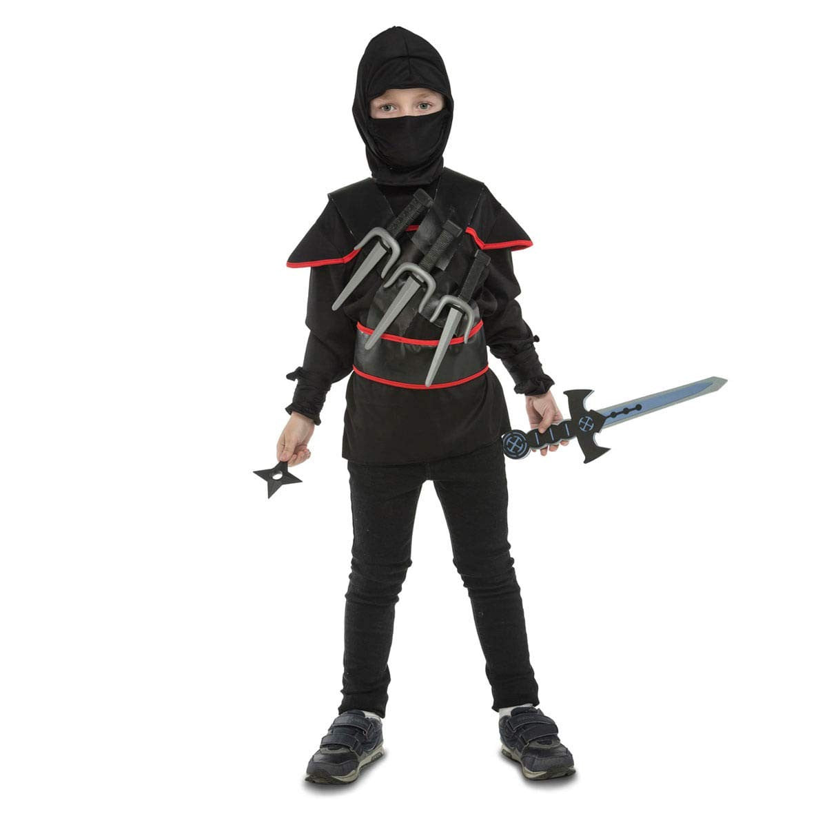 Costum Deghizare pentru Copii My Other Me Ninja 3-5 ani Negru (5 Piese) - Jucarii si jocuri, Costume și accesorii