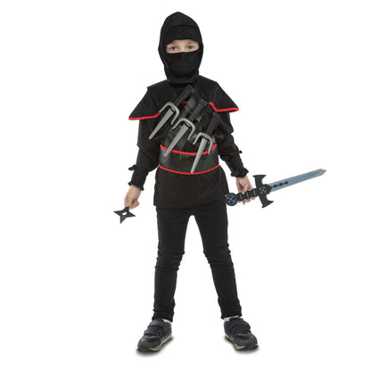 Costum Deghizare pentru Copii My Other Me Ninja 3-5 ani Negru (5 Piese) - Jucarii si jocuri, Costume și accesorii
