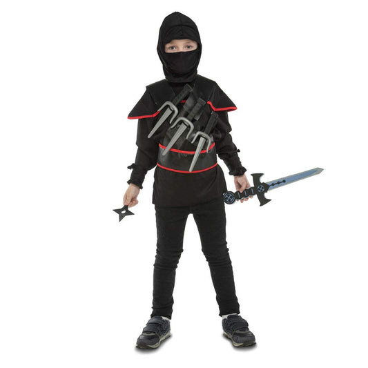 Costum Deghizare pentru Copii My Other Me Ninja 3-5 ani Negru (5 Piese) - Jucarii si jocuri, Costume și accesorii