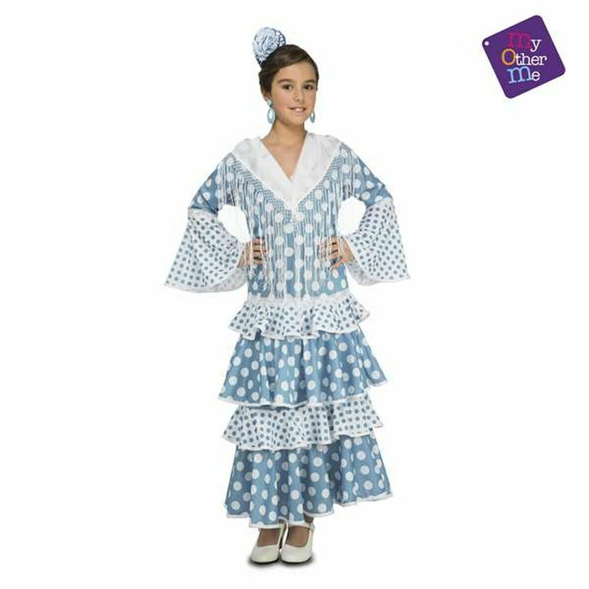 Costum Deghizare pentru Copii My Other Me Dansatoare de Flamenco Turquoise - Jucarii si jocuri, Costume și accesorii