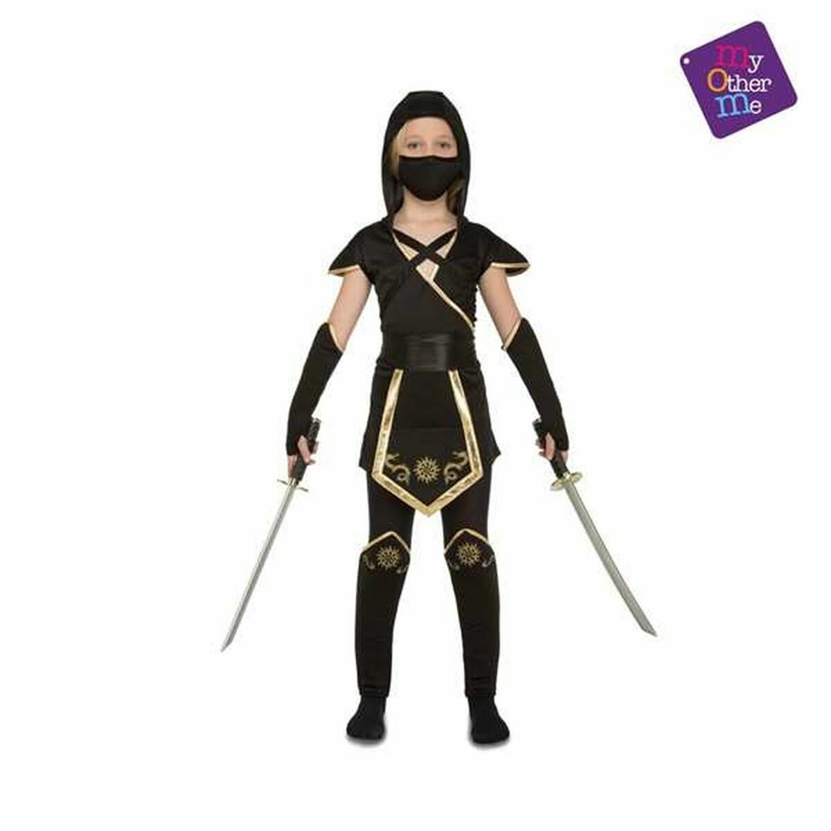 Costum Deghizare pentru Copii My Other Me Negru Ninja (5 Piese) - Jucarii si jocuri, Costume și accesorii