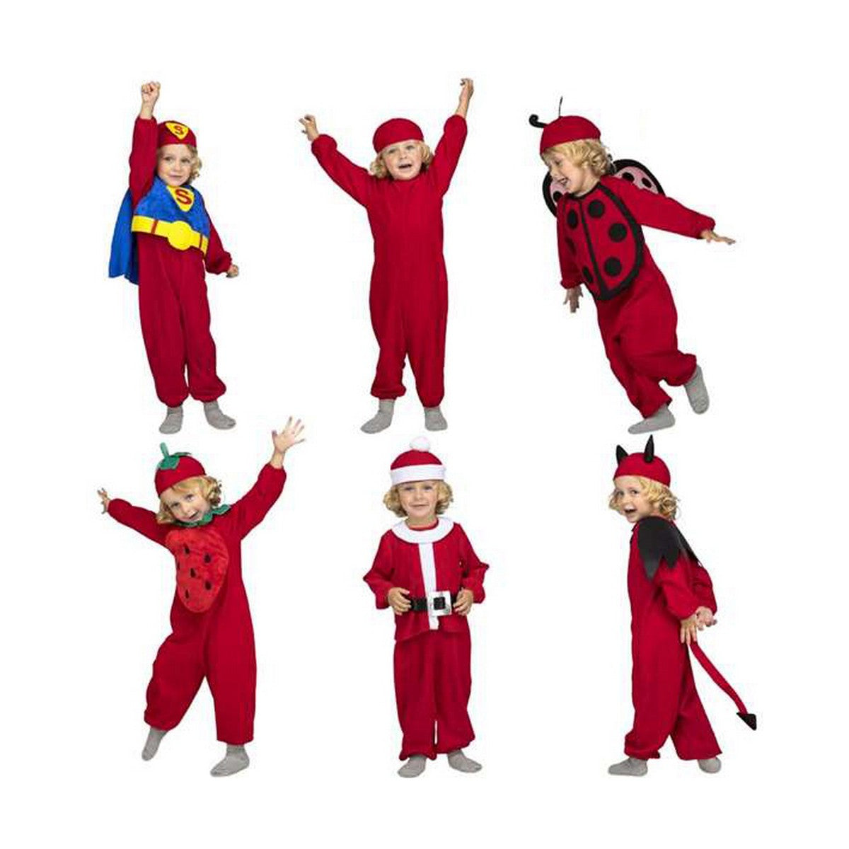 Costum Deghizare pentru Copii My Other Me Quick 'N' Fun Roșu Negru Albastru - Jucarii si jocuri, Costume și accesorii