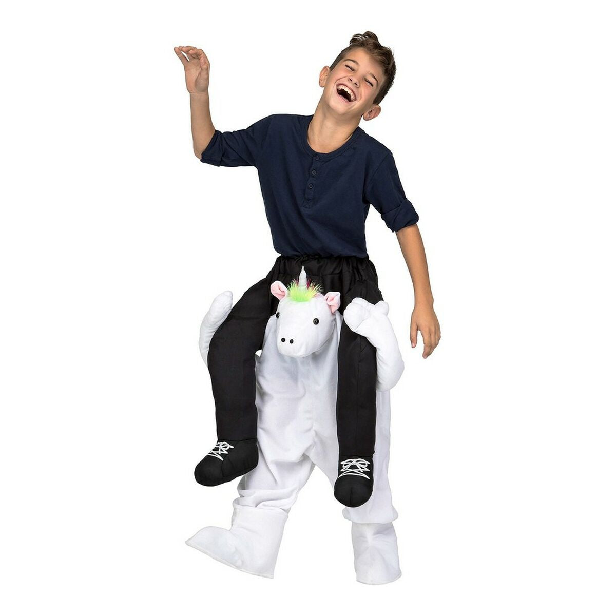 Costum Deghizare pentru Copii My Other Me Ride-On Unicorn 10-12 Ani Alb - Jucarii si jocuri, Costume și accesorii