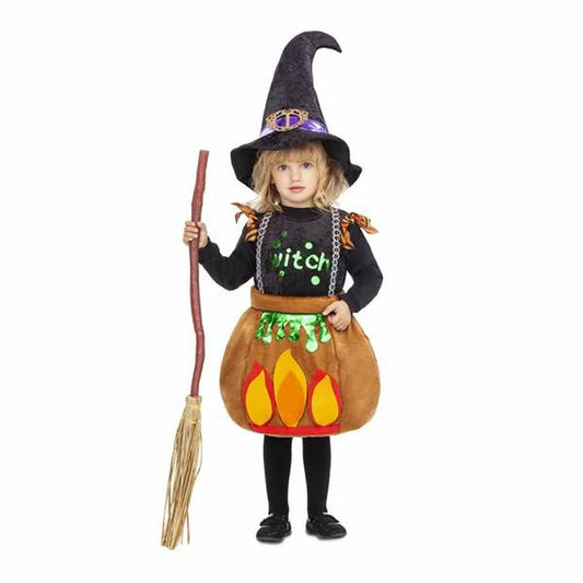 Costum Deghizare pentru Copii My Other Me Negru Vrăjitoare S 3-4 Ani - Jucarii si jocuri, Costume și accesorii