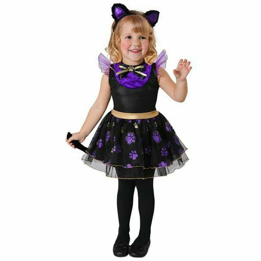 Costum Deghizare pentru Copii My Other Me Negru Mov Pisicuță (3 Piese) - Jucarii si jocuri, Costume și accesorii