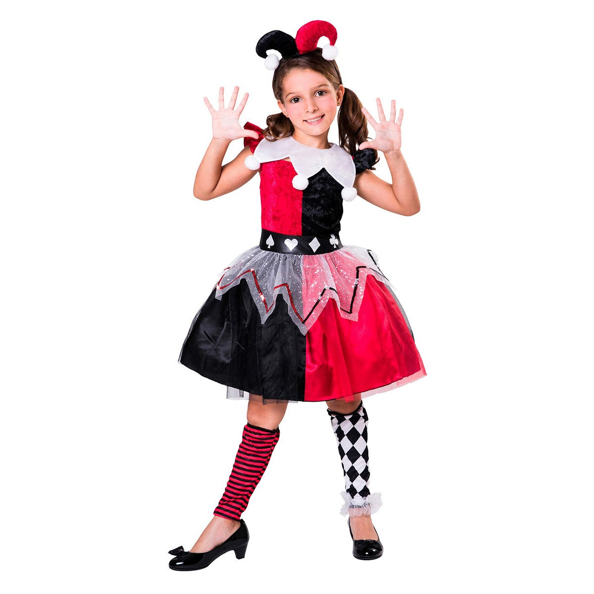 Costum Deghizare pentru Copii My Other Me Arlechin 5-6 Ani Roșu - Jucarii si jocuri, Costume și accesorii