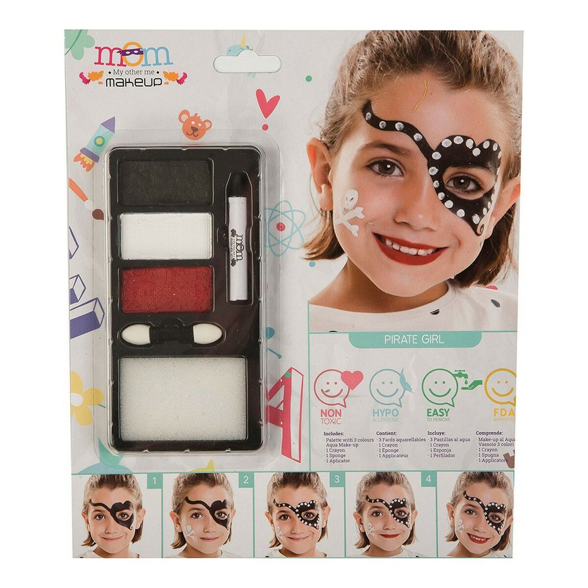 Set de Machiaj My Other Me Pirat Femeie (24 x 20 cm) - Jucarii si jocuri, Costume și accesorii
