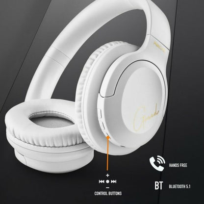 Căști Bluetooth cu Microfon NGS ARTICAGREEDWHITE Alb - Electronică, Joc video