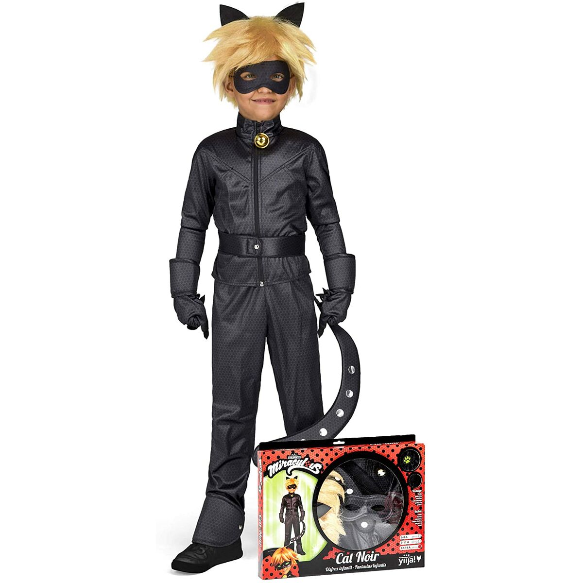 Costum Deghizare pentru Copii Cat Noir 4-5 Ani - Jucarii si jocuri, Costume și accesorii