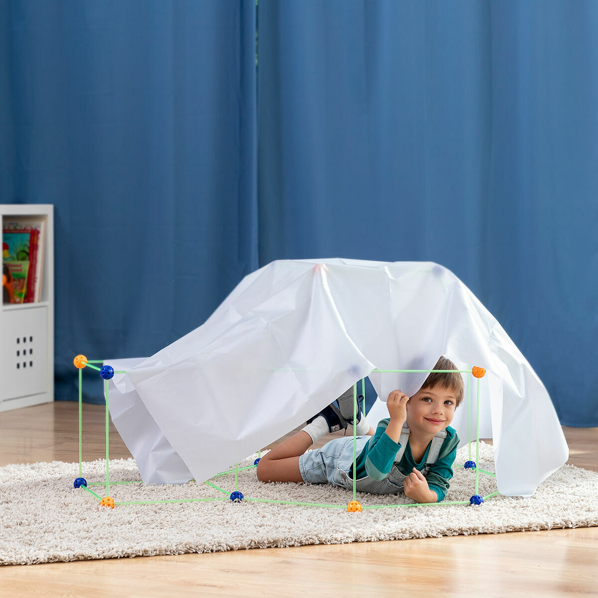 Kit de Construcție Fort pentru Copii Builkitt InnovaGoods 155 Piese - Jucarii si jocuri