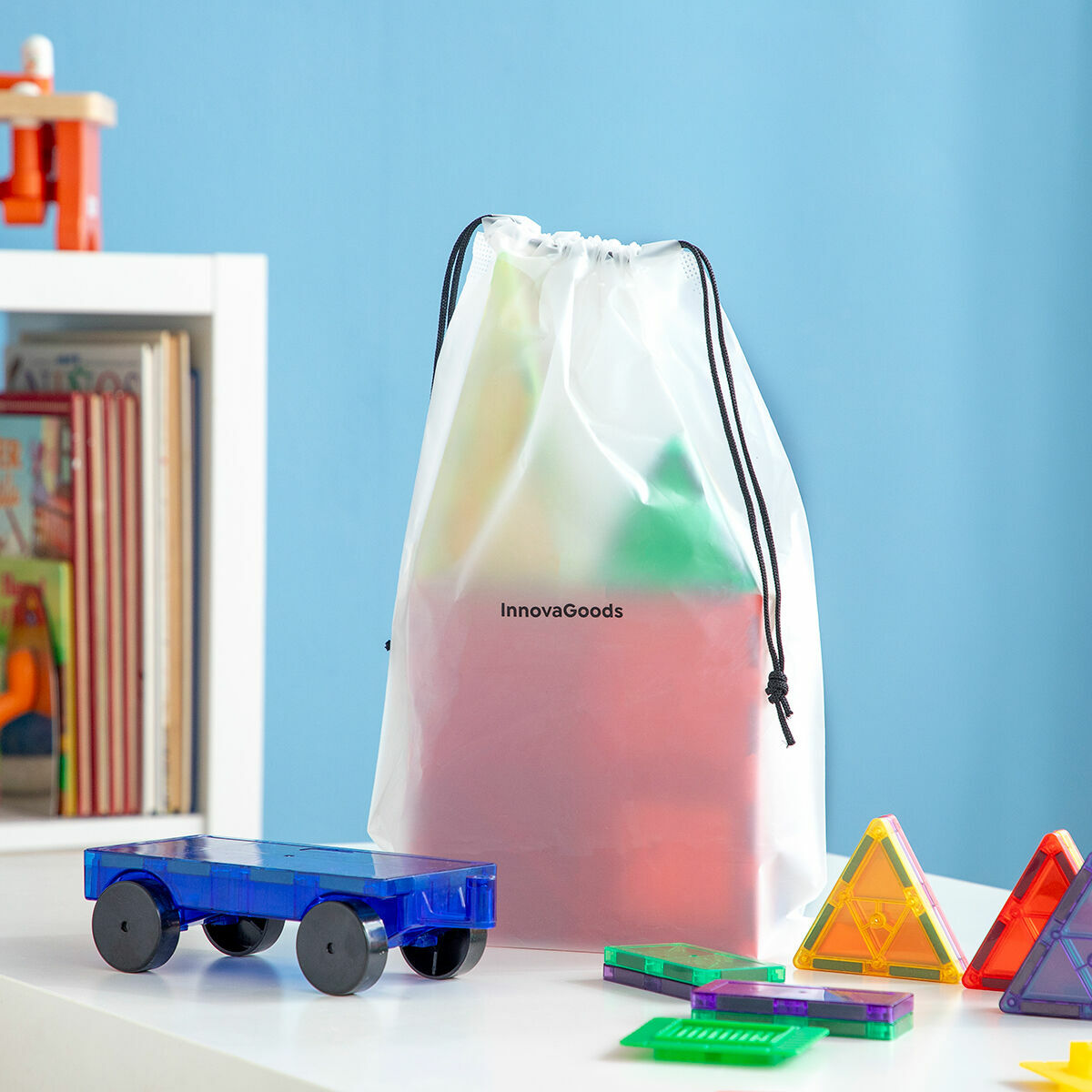 Blocuri de construcție magnetice 3D Magoks InnovaGoods 57 Piese - Jucarii si jocuri