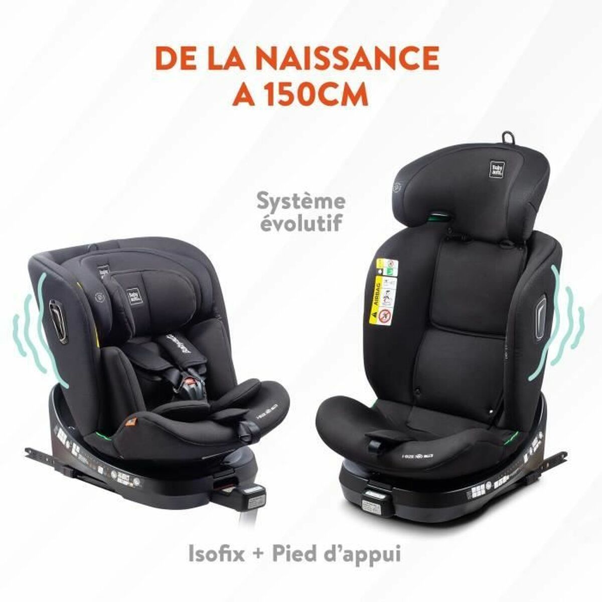 Scaun Auto Babyauto Antracit 0 (de 0 a 10 kilos) I (9 - 18 kg) II (15-25 kg) III (22 - 36 kg) Infantil ECE R129 - Bebelus, Scaune auto și accesorii