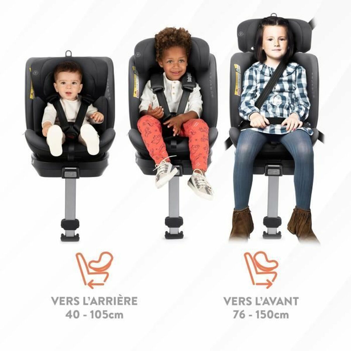 Scaun Auto Babyauto Antracit 0 (de 0 a 10 kilos) I (9 - 18 kg) II (15-25 kg) III (22 - 36 kg) Infantil ECE R129 - Bebelus, Scaune auto și accesorii