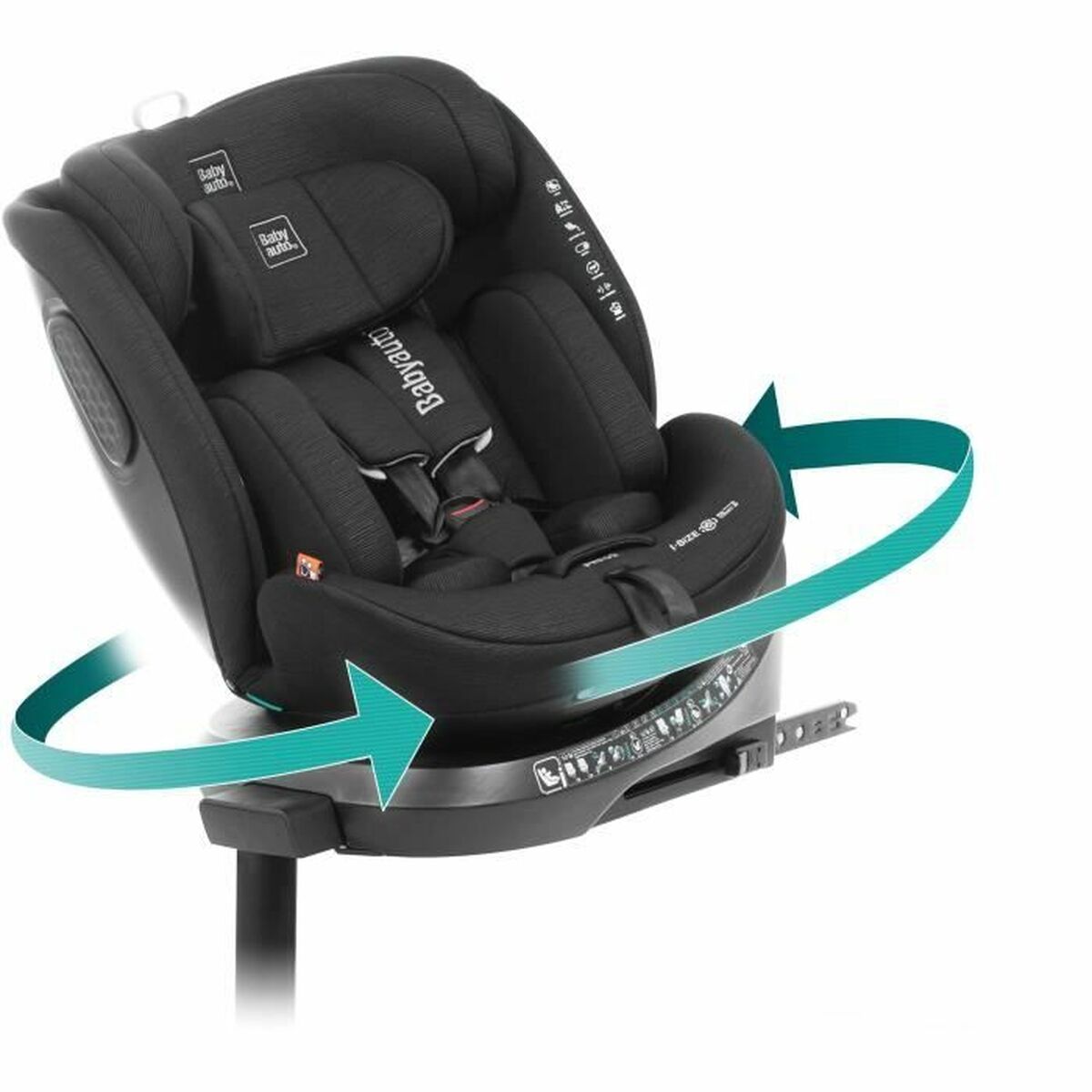 Scaun Auto Babyauto CORE Negru 0 (de 0 a 10 kilos) I (9 - 18 kg) II (15-25 kg) III (22 - 36 kg) Infantil ECE R129/04 - Bebelus, Scaune auto și accesorii