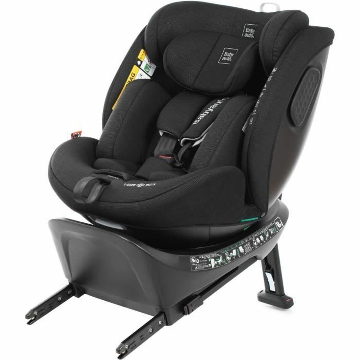 Scaun Auto Babyauto CORE Negru 0 (de 0 a 10 kilos) I (9 - 18 kg) II (15-25 kg) III (22 - 36 kg) Infantil ECE R129/04 - Bebelus, Scaune auto și accesorii