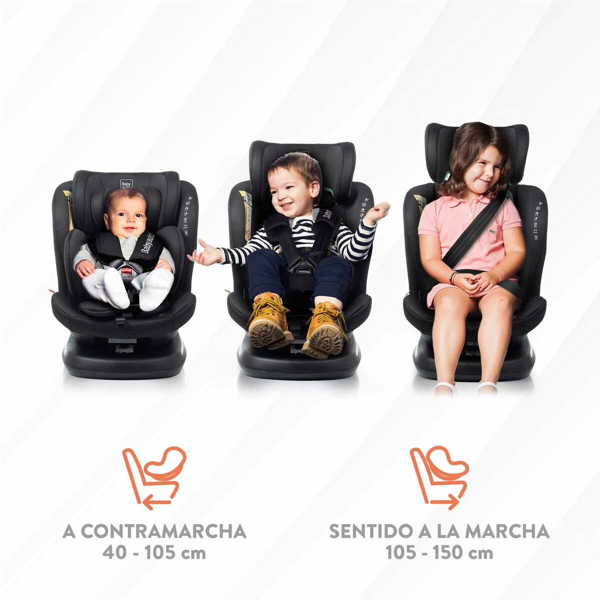 Scaun Auto Babyauto RODIA Negru 0 (de 0 a 10 kilos) I (9 - 18 kg) II (15-25 kg) III (22 - 36 kg) Infantil ECE R129/04 - Bebelus, Scaune auto și accesorii
