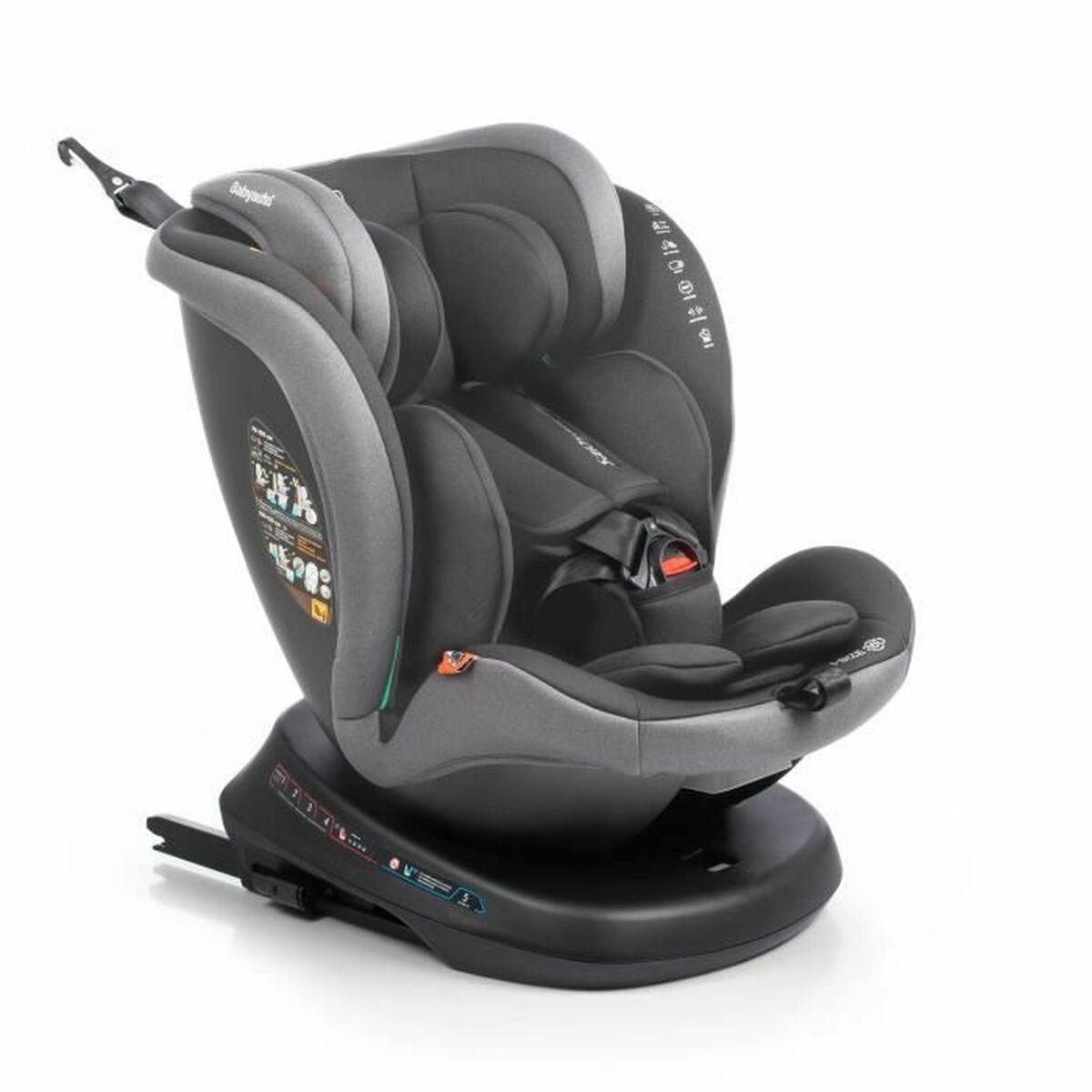Scaun Auto Babyauto RODIA Gri 0 (de 0 a 10 kilos) I (9 - 18 kg) II (15-25 kg) III (22 - 36 kg) Infantil ECE R129/04 - Bebelus, Scaune auto și accesorii
