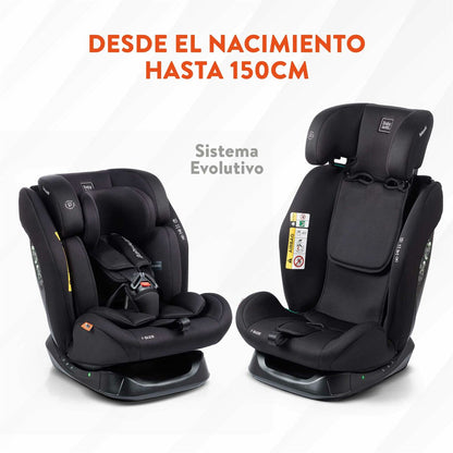 Scaun Auto Babyauto LOLO IBELT Negru 0 (de 0 a 10 kilos) I (9 - 18 kg) II (15-25 kg) III (22 - 36 kg) Infantil ECE R129/04 - Bebelus, Scaune auto și accesorii