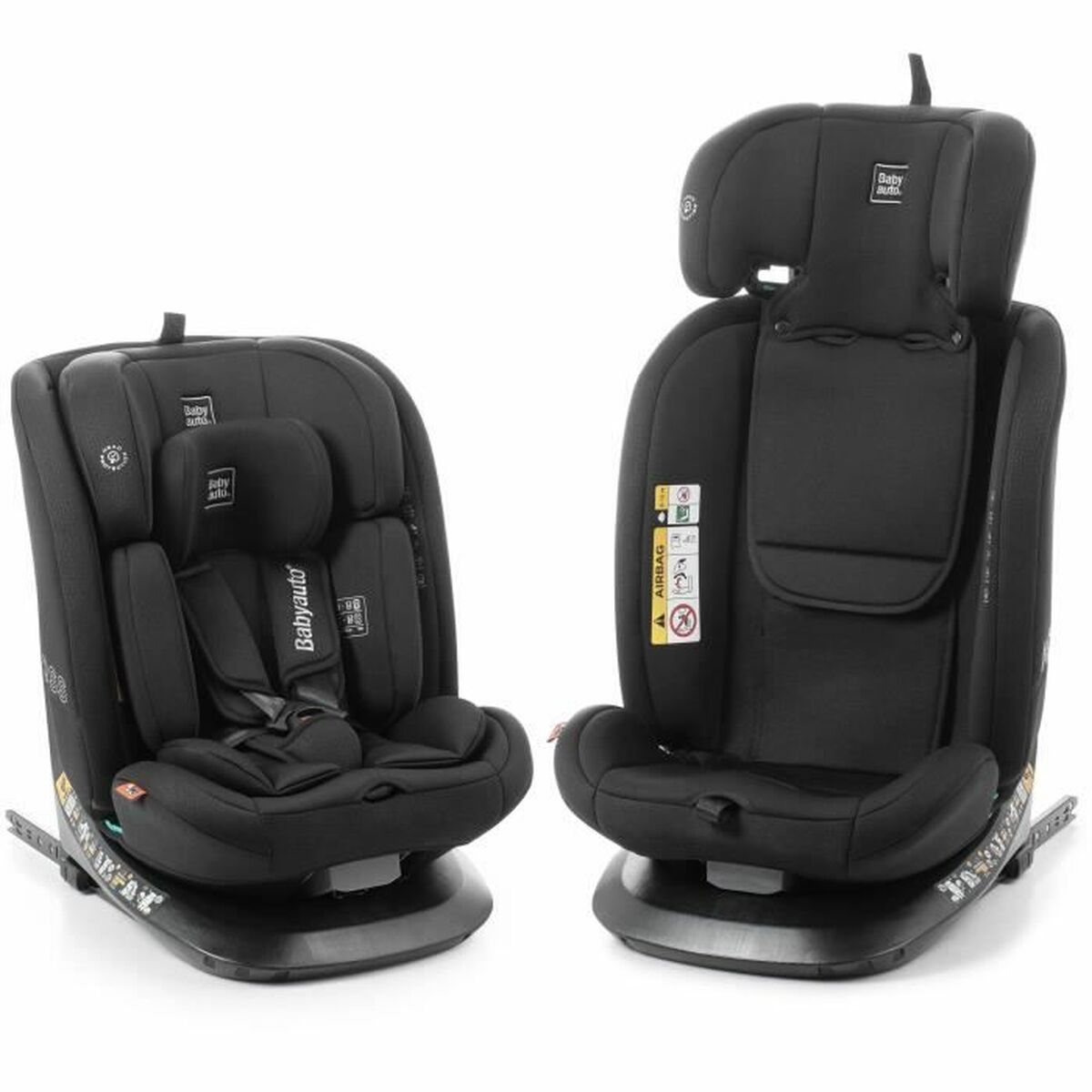 Scaun Auto Babyauto ACROSS Negru 0 (de 0 a 10 kilos) I (9 - 18 kg) II (15-25 kg) III (22 - 36 kg) Infantil ECE R129/04 - Bebelus, Scaune auto și accesorii