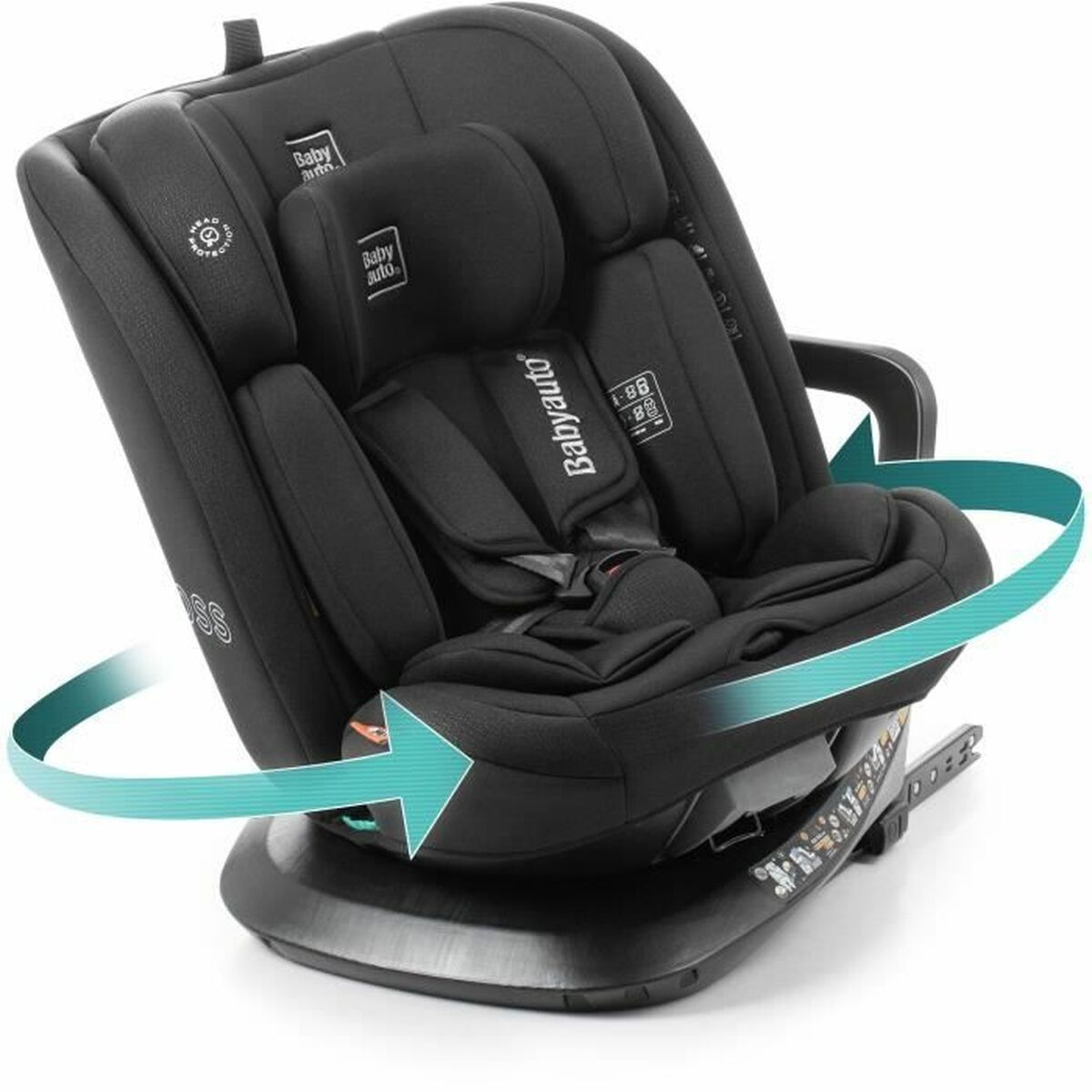 Scaun Auto Babyauto ACROSS Negru 0 (de 0 a 10 kilos) I (9 - 18 kg) II (15-25 kg) III (22 - 36 kg) Infantil ECE R129/04 - Bebelus, Scaune auto și accesorii