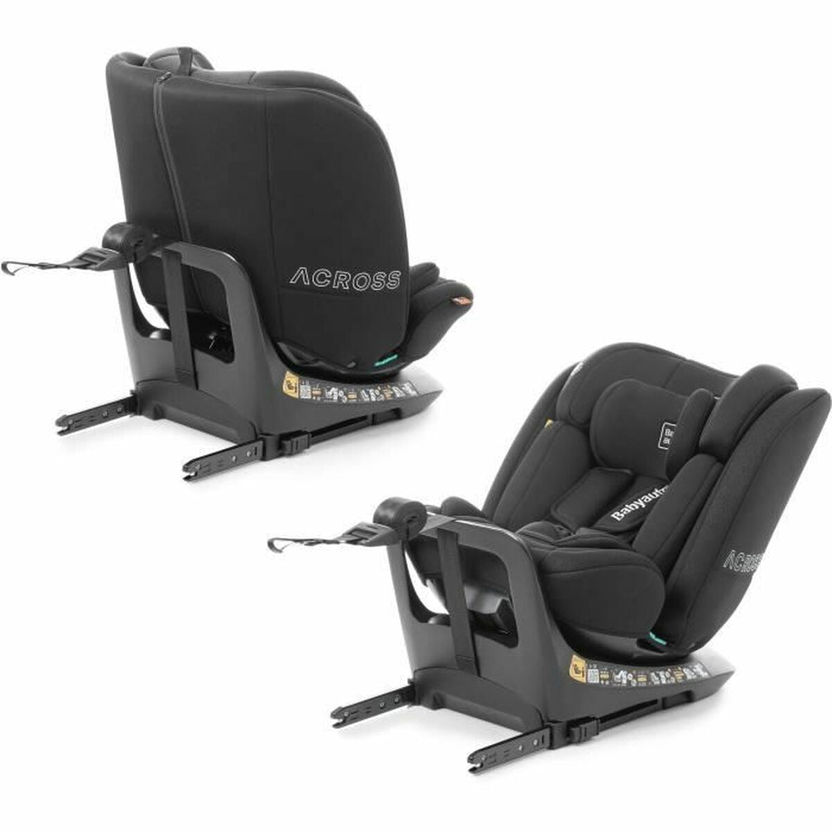 Scaun Auto Babyauto ACROSS Negru 0 (de 0 a 10 kilos) I (9 - 18 kg) II (15-25 kg) III (22 - 36 kg) Infantil ECE R129/04 - Bebelus, Scaune auto și accesorii