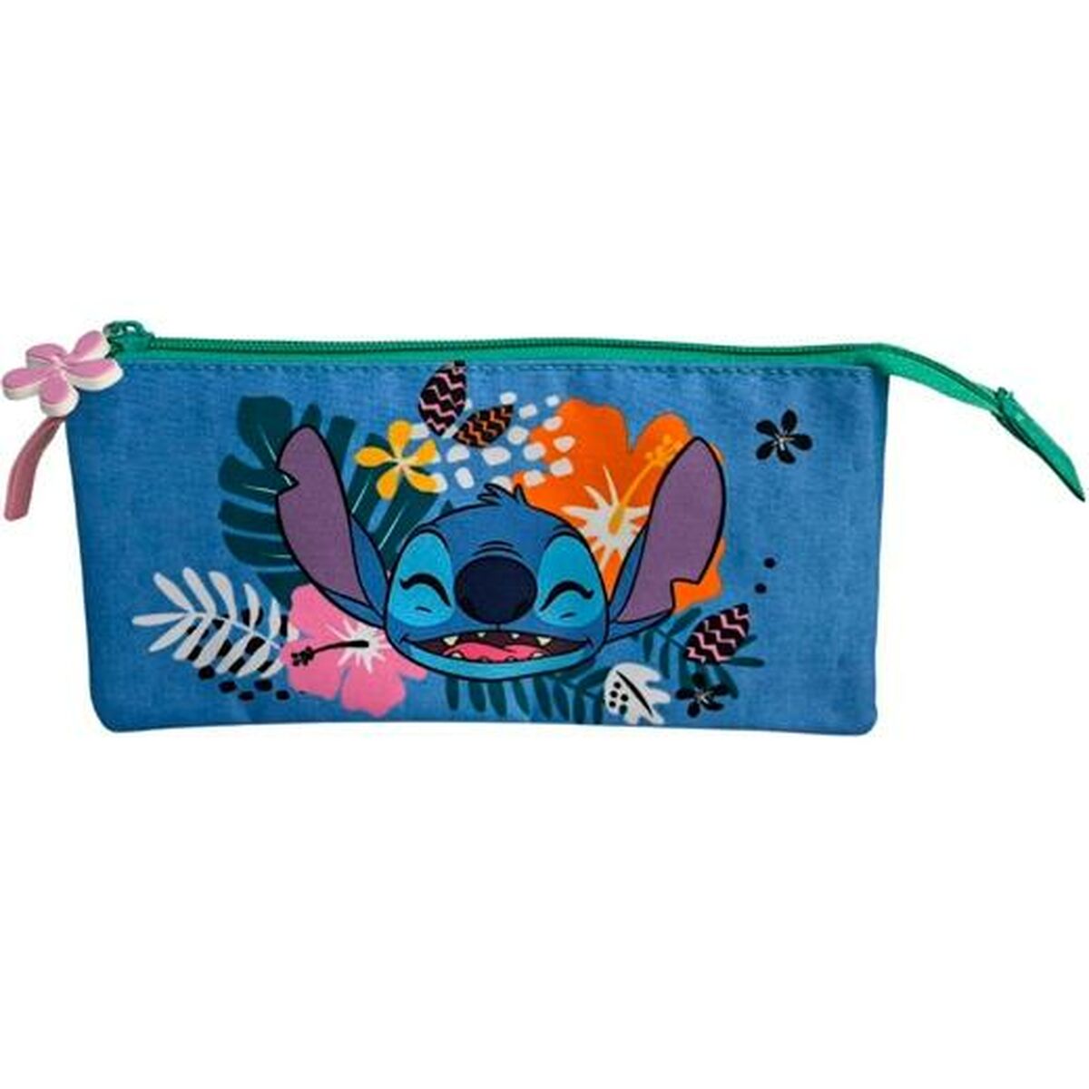 Penar triplu Stitch Tropical Multicolor 8 x 22 x 8 cm - Birou și papetărie, Material școlar și educațional