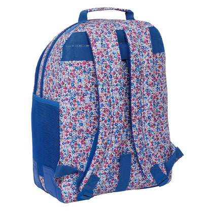 Ghiozdan Nait Nait Flores coimbra azul Albastru 32 x 42 x 15 cm - Birou și papetărie, Material școlar și educațional