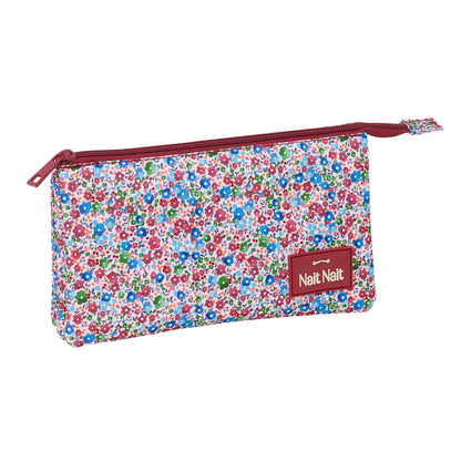 Geantă Universală Nait Nait Flores coimbra burdeos Bordo 22 x 12 x 3 cm - Birou și papetărie, Material școlar și educațional