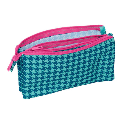 Geantă Universală Nait Nait Pata de gallo verde Verde 22 x 12 x 3 cm - Birou și papetărie, Material școlar și educațional