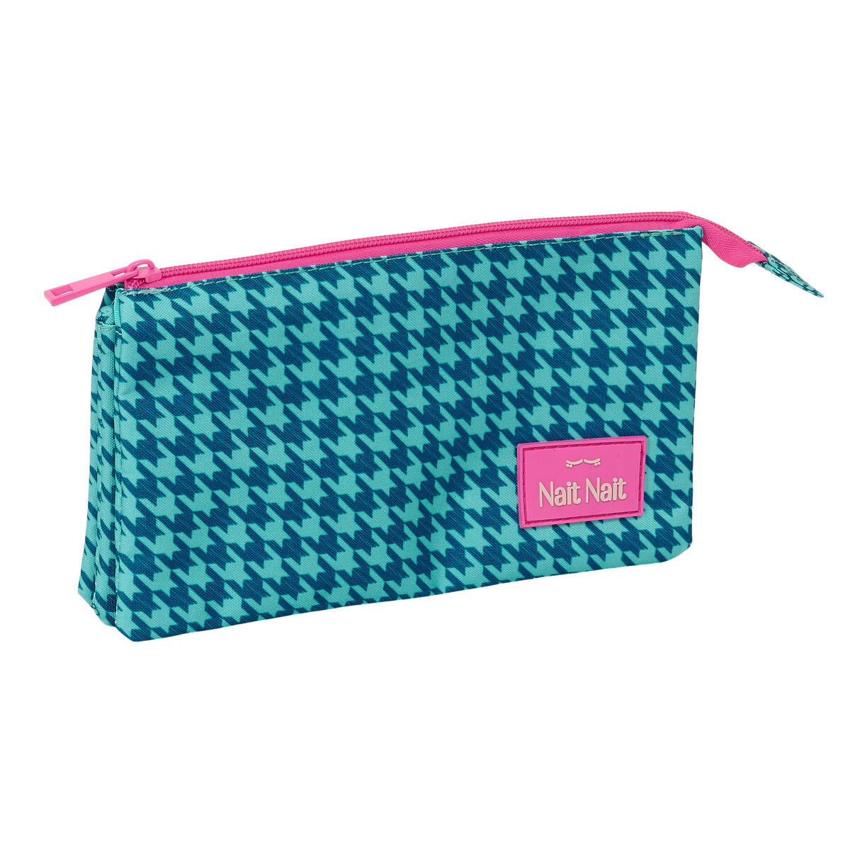 Geantă Universală Nait Nait Pata de gallo verde Verde 22 x 12 x 3 cm - Birou și papetărie, Material școlar și educațional