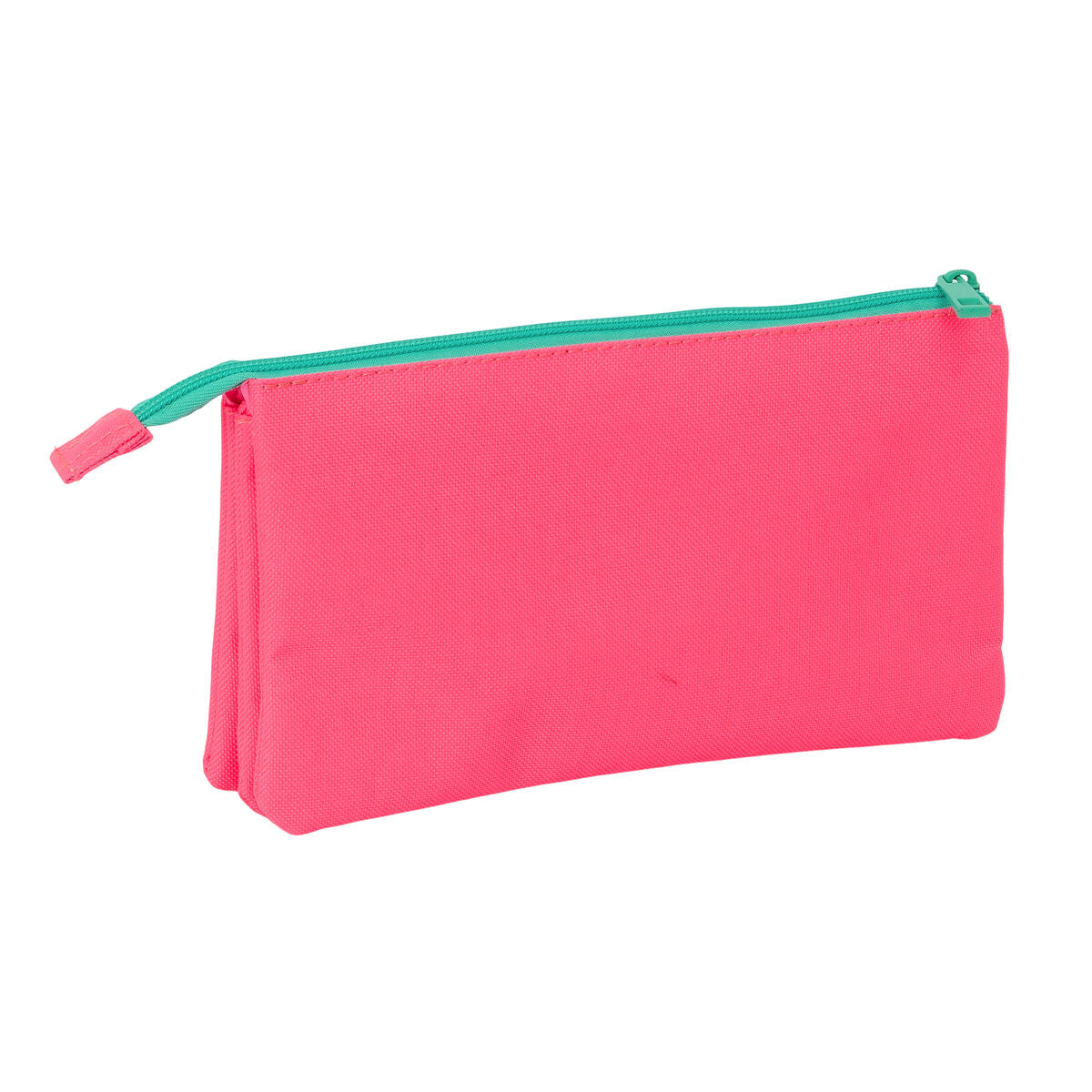 Penar triplu Nait Nait Rosa fluor Roz 22 x 12 x 3 cm - Birou și papetărie, Material școlar și educațional