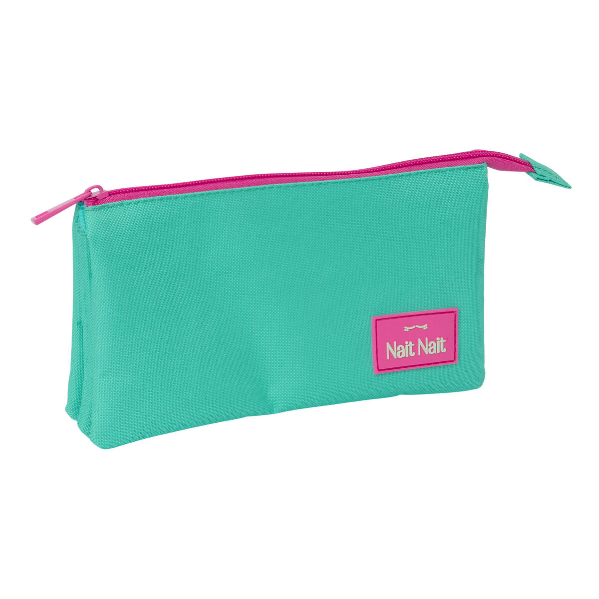 Penar triplu Nait Nait Verde mint 22 x 12 x 3 cm - Birou și papetărie, Material școlar și educațional
