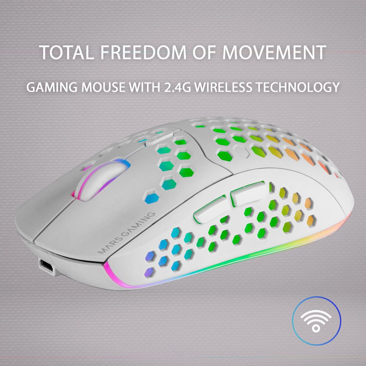 Mouse Mars Gaming MMW3 79G 3200 DPI Alb - Tehnică de calcul, Accesorii