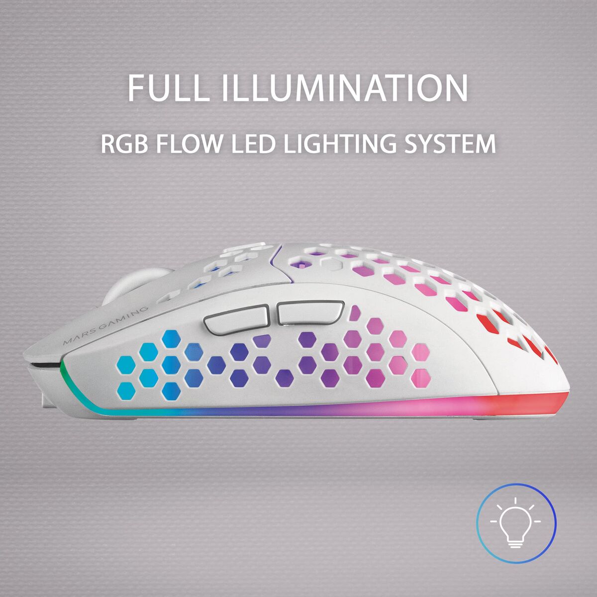 Mouse Mars Gaming MMW3 79G 3200 DPI Alb - Tehnică de calcul, Accesorii