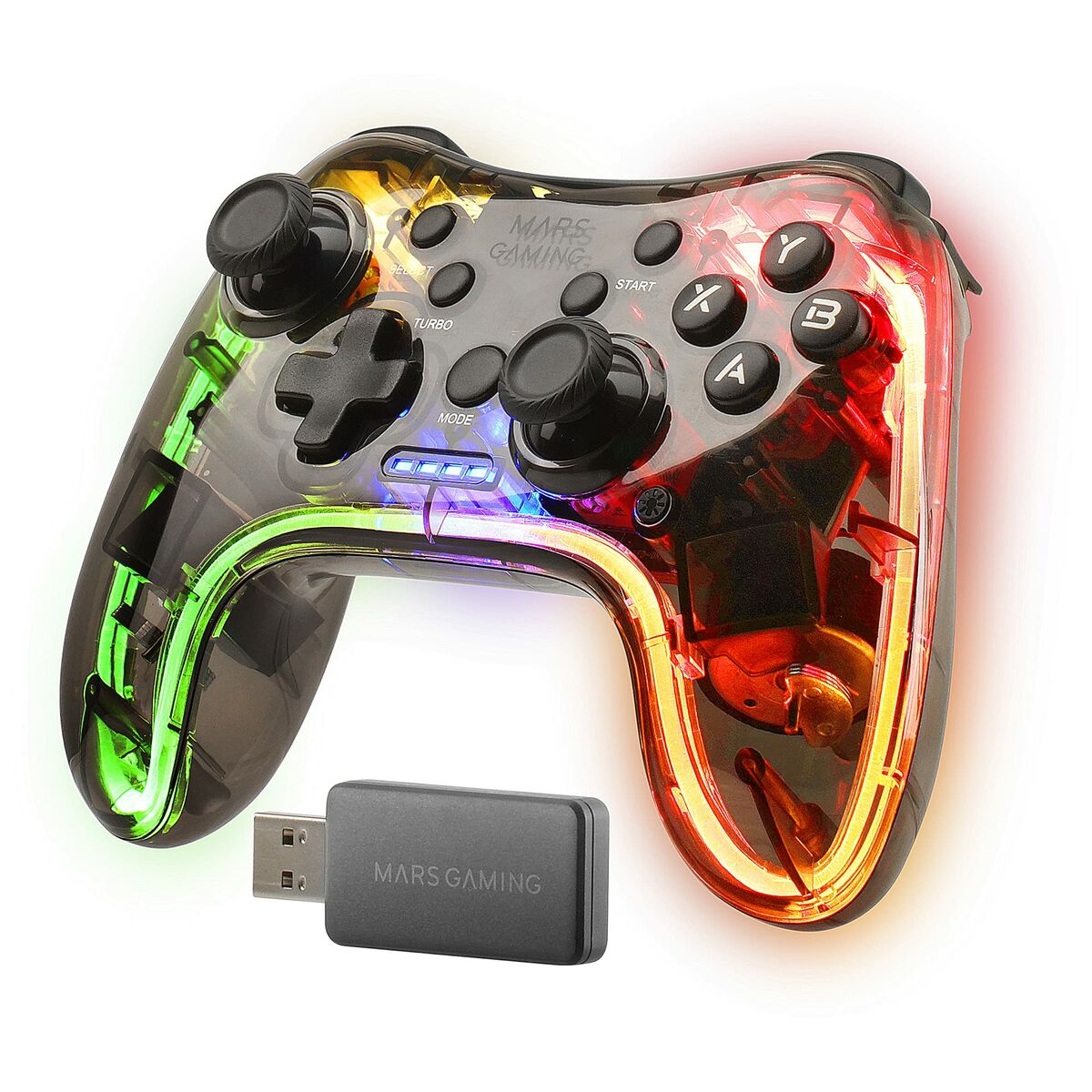 Telecomandă Gaming fără Fir Mars Gaming MGP24 Transparent - Electronică, Joc video