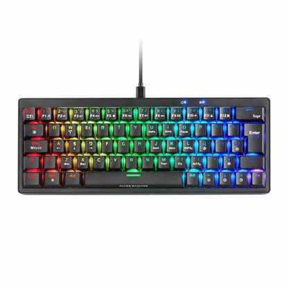 Tastatură Gaming Mars Gaming MKMINIPROBES Negru Qwerty US - Tehnică de calcul, Accesorii