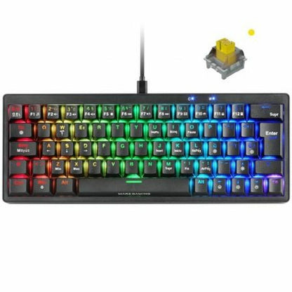 Tastatură Gaming Mars Gaming MKMINIPROYES Negru Qwerty US - Tehnică de calcul, Accesorii