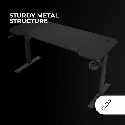 Birou Gaming Mars Gaming ERGO Negru 140 x 60 cm - Acasă și bucătărie, Mobilă