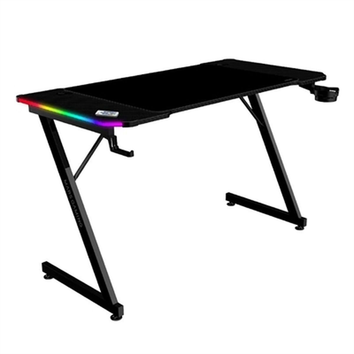 Birou Gaming Mars Gaming ESCRITORIO ERGO RGB Negru 120 x 60 cm - Acasă și bucătărie, Mobilă