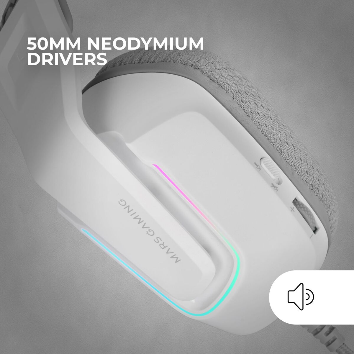 Căști cu Microfon Gaming Mars Gaming MH-Strike Alb Multicolor - Electronică, Joc video