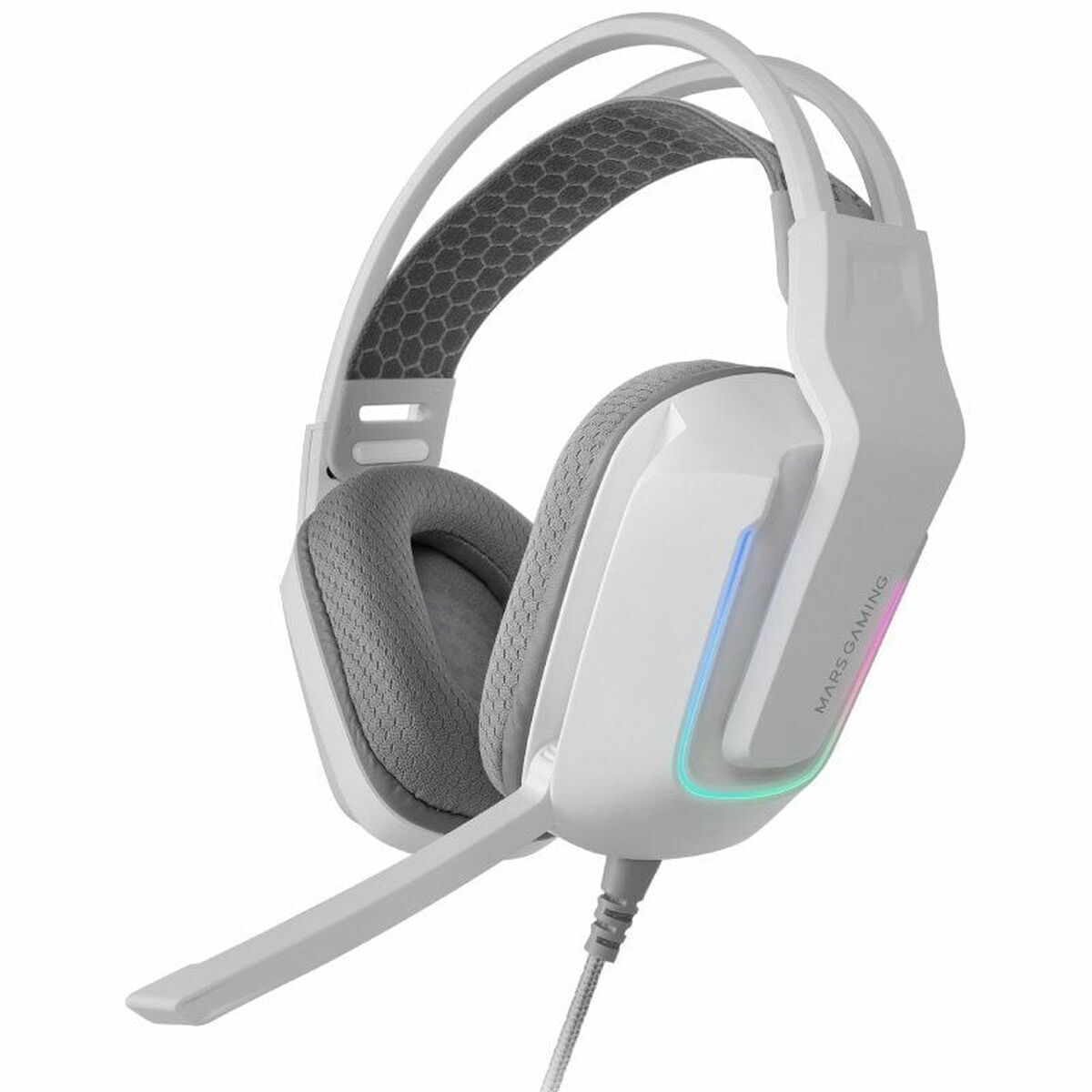 Căști cu Microfon Gaming Mars Gaming MH-Strike Alb Multicolor - Electronică, Joc video