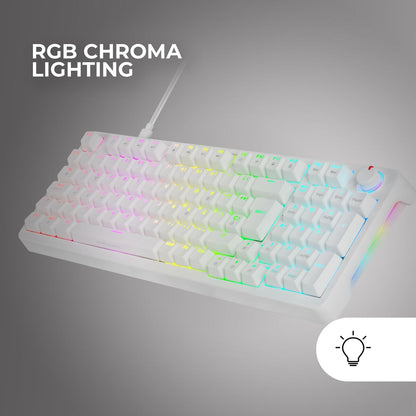 Tastatură Gaming Mars Gaming MKPROWYES Alb Qwerty Spaniolă - Tehnică de calcul, Accesorii