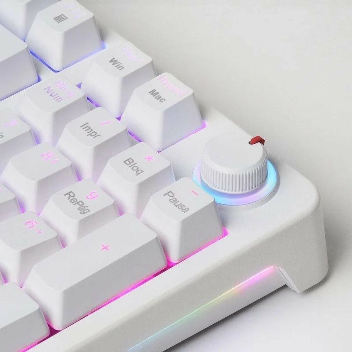 Tastatură Gaming Mars Gaming MKPROWYES Alb Qwerty Spaniolă - Tehnică de calcul, Accesorii